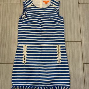 Joe Fresh Blue and White Striped Dress